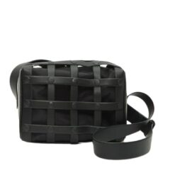 LA GARCONNE ISSEY MIYAKE SPIRAL GRID SHOULDER BAG