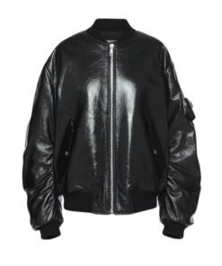PRADA OVERSIZED NAPPAN LEATHER BOMBER JACKET