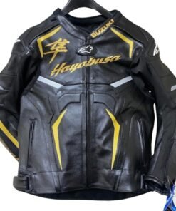 SUZUKI HAYABUSA MOTORBIKE RACING LEATHER JACKET