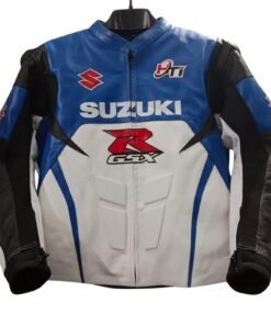 SUZUKI GSXR MOTORBIKE RACING LEATHER JACKET