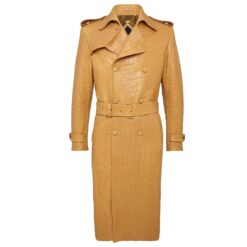 wool trench coat - Front View