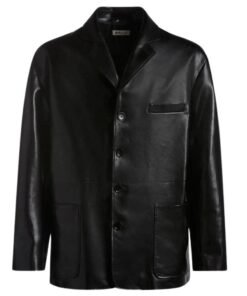 BALLY JACKET IN BLACK LEATHER