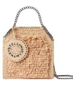STELLA MCCARTNEY FALABELLA RAFFIA TINY TOTE BAG