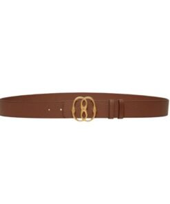 BALLY ICONIC 35MM BELT IN BROWN LEATHER