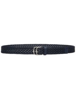BALLY EMBERT 30MM BELT IN FABRIC AND LEATHER