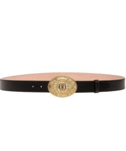 BALLY MOUNTAIN 35MM BELT IN BLACK LEATHER