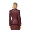 leather hourglass jacket women - Product View