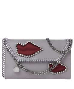 STELLA MCCARTNEY FALABELLA LIPS WALLET CROSSBODY BAG