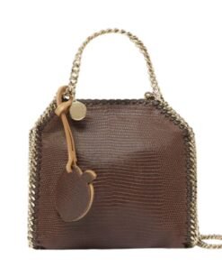 STELLA MCCARTNEY FALABELLA SCALE-EMBOSSED TINY TOTE BAG