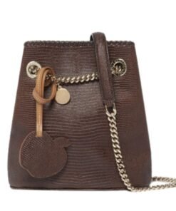 STELLA MCCARTNEY FALABELLA SCALE-EMBOSSED BUCKET BAG