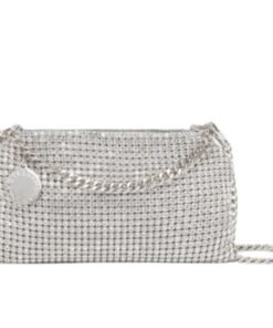 STELLA MCCARTNEY FALABELLA CRYSTAL MESH SHOULDER BAG