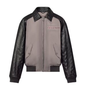 LOUIS VUITTON LEATHER AND NYLON BLOUSON