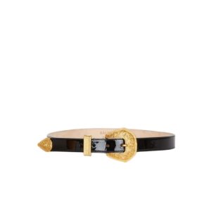 BALMAIN PATENT LEATHER WESTERN BELT