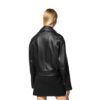 designer leather biker jacket - Product View