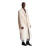 BALMAIN UNISEX LONG FRINGED WOOL AND CASSHMERE COAT - Product View