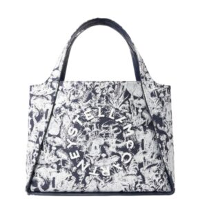 STELLA MCCARTNEY LOGO FUNGI FOREST TOILE DE JOUY TOTE BAG
