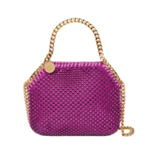 STELLA MCCARTNEY FALABELLA CRYSTAL MESH MINI TOTE BAG