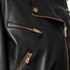 designer leather biker jacket - Product View