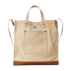 RALPH LAUREN CANVAS CARPENTER TOTE