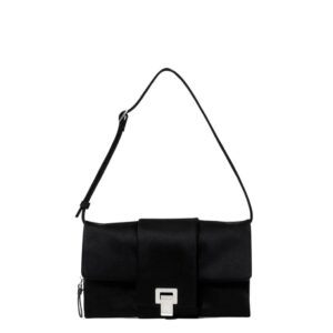 PROENZA FLIP SHOULDER BAG IN SATIN BLACK
