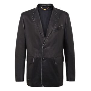 BILLIONAIRE LEATHER BLAZER ELEGANT