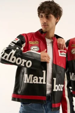 MEN MARLBORO LEATHER JACKETS