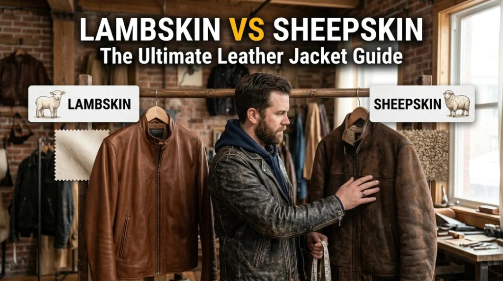 Lambskin vs Sheepskin Leather Jackets: A Practical Comparison